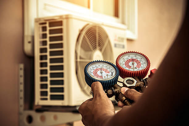 Professional Air Conditioning Service technician working in Mount Hermon, LA